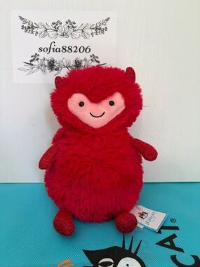 Jellycat Hugg McSnugg NWT Plush Toy Red Heart Love Romantic Valentines' Day Gift